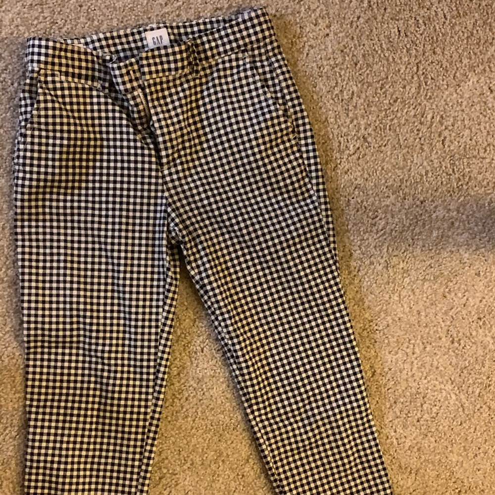 Gap checkerboard slack pants